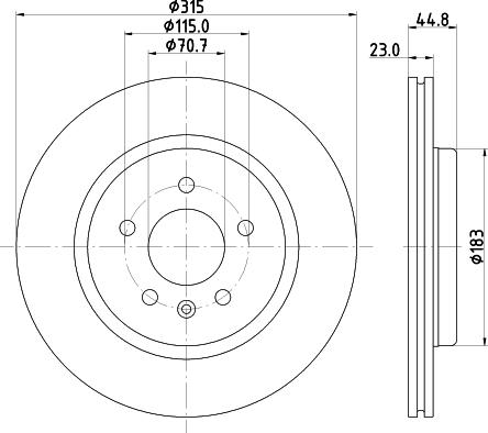 DON PCD19212 - Brake Disc autospares.lv