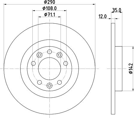 DON PCD19742 - Brake Disc autospares.lv