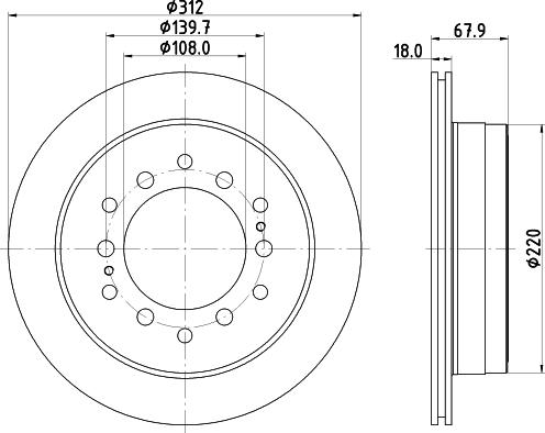 DON PCD14902 - Brake Disc autospares.lv