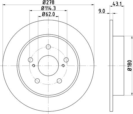 DON PCD14452 - Brake Disc autospares.lv