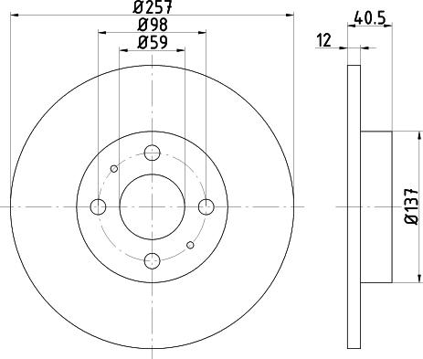 DON PCD14462 - Brake Disc autospares.lv