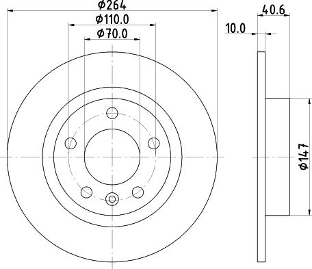 DON PCD14402 - Brake Disc autospares.lv