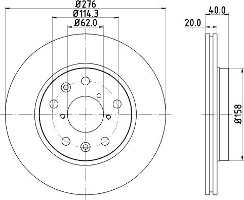 DON PCD14592 - Brake Disc autospares.lv