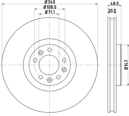 DON PCD14551 - Brake Disc autospares.lv