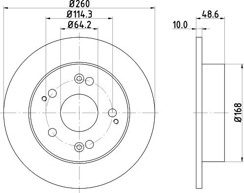 DON PCD14572 - Brake Disc autospares.lv