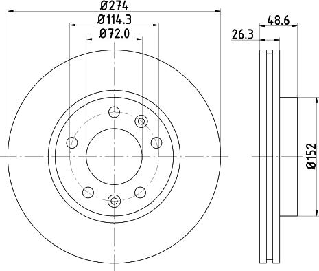 DON PCD14602 - Brake Disc autospares.lv