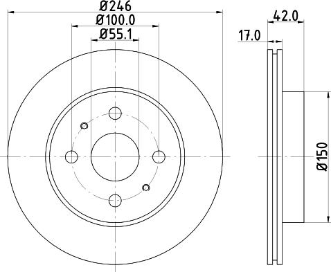 DON PCD14012 - Brake Disc autospares.lv