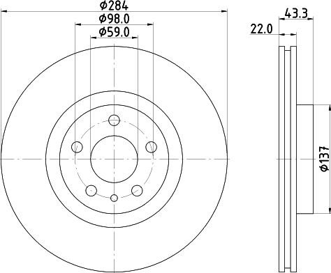 DON PCD14032 - Brake Disc autospares.lv