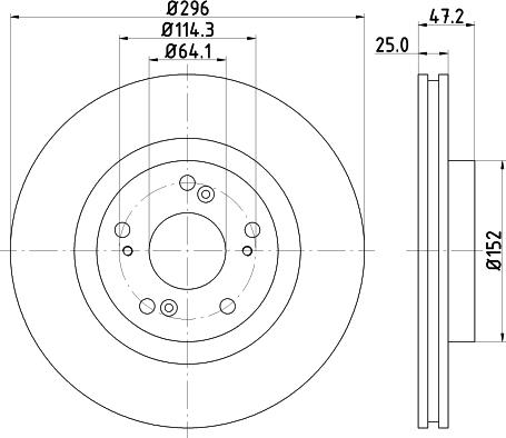 DON PCD14142 - Brake Disc autospares.lv