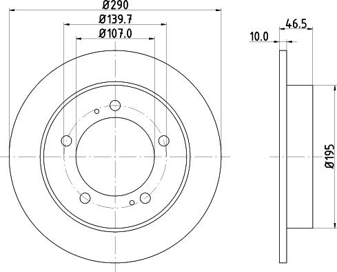 DON PCD14102 - Brake Disc autospares.lv