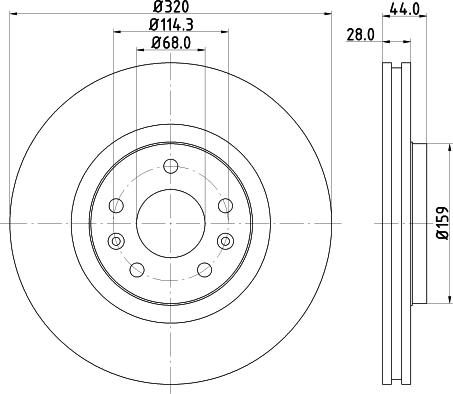 DON PCD14132 - Brake Disc autospares.lv