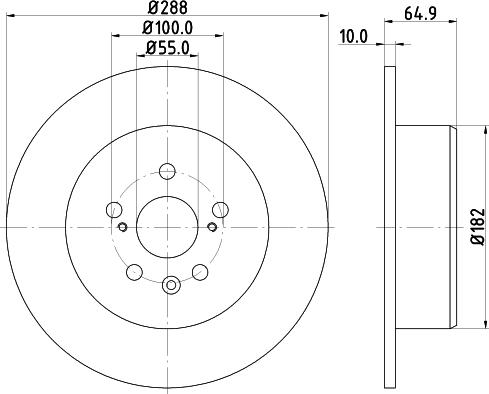 DON PCD14812 - Brake Disc autospares.lv