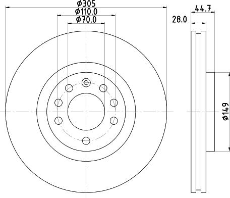 DON PCD14872 - Brake Disc autospares.lv