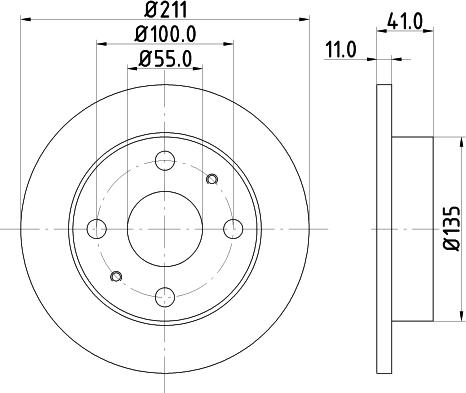 DON PCD14362 - Brake Disc autospares.lv