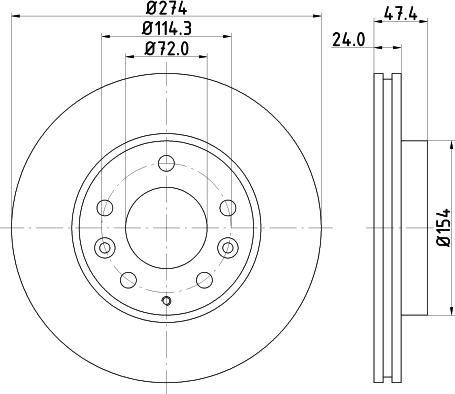 DON PCD14332 - Brake Disc autospares.lv