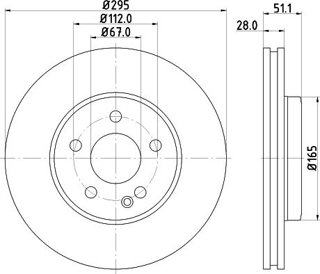 DON PCD14242 - Brake Disc autospares.lv