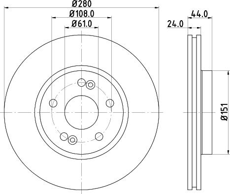 DON PCD14232 - Brake Disc autospares.lv