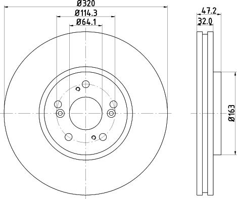 DON PCD14761 - Brake Disc autospares.lv