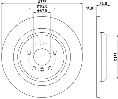 DON PCD14712 - Brake Disc autospares.lv