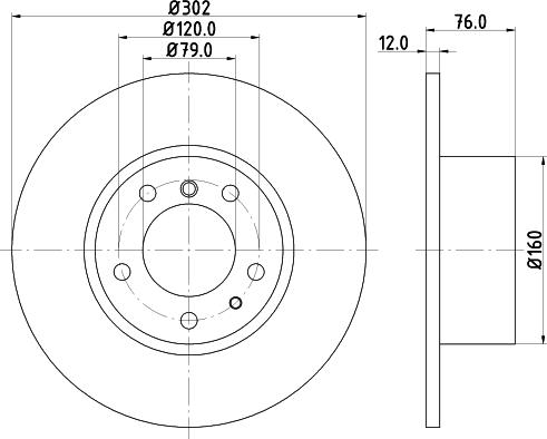 DON PCD14732 - Brake Disc autospares.lv