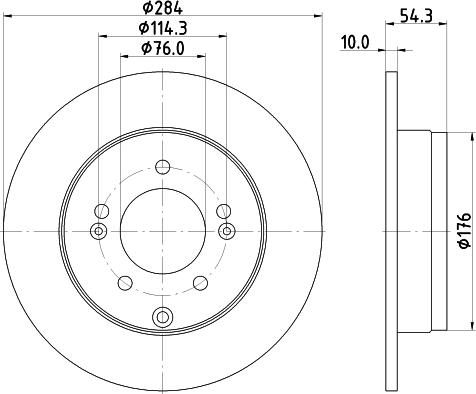 DON PCD14722 - Brake Disc autospares.lv