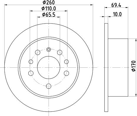 DON PCD15982 - Brake Disc autospares.lv