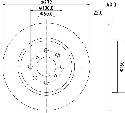 DON PCD15922 - Brake Disc autospares.lv