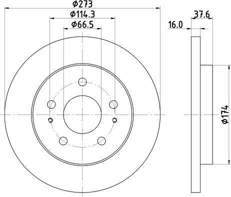 DON PCD15972 - Brake Disc autospares.lv