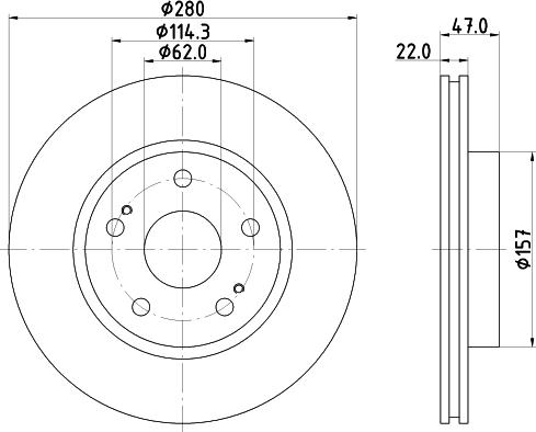 DON PCD15472 - Brake Disc autospares.lv