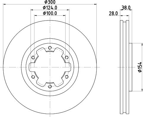 DON PCD15622 - Brake Disc autospares.lv