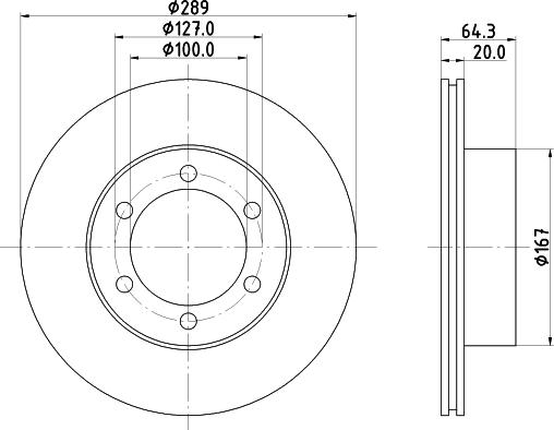 DON PCD15062 - Brake Disc autospares.lv