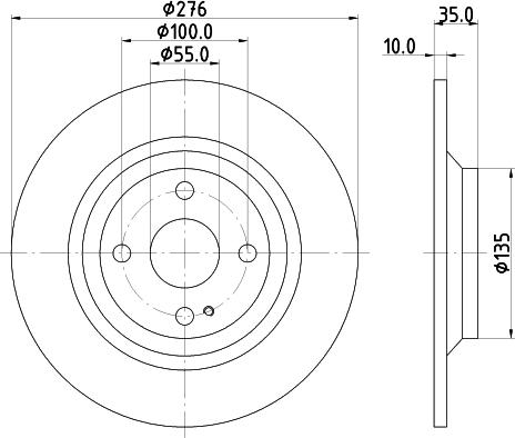 DON PCD15002 - Brake Disc autospares.lv