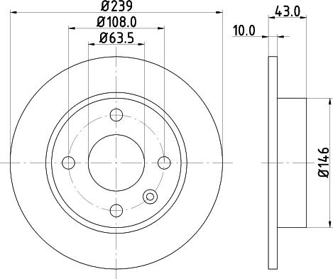 DON PCD15112 - Brake Disc autospares.lv