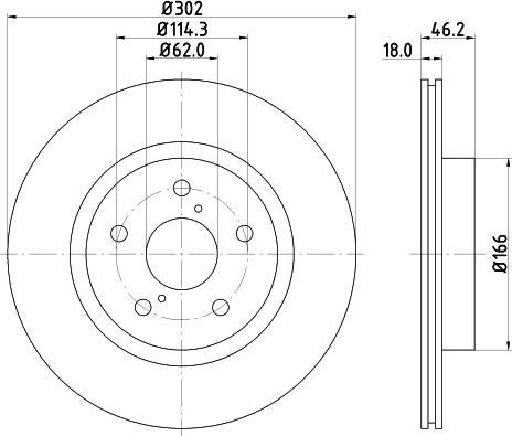 DON PCD15312 - Brake Disc autospares.lv