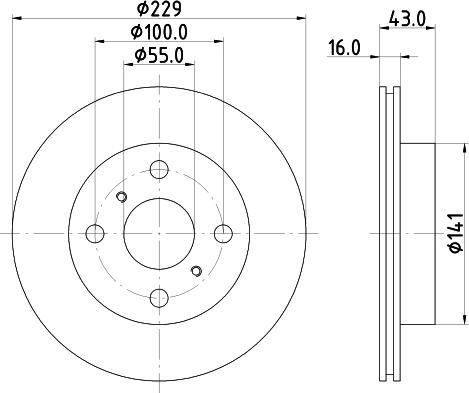 DON PCD15262 - Brake Disc autospares.lv