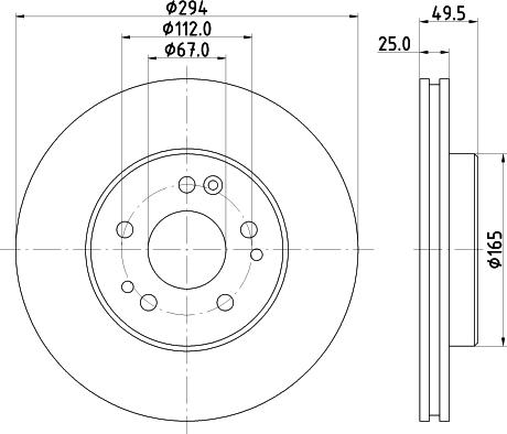 DON PCD15202 - Brake Disc autospares.lv