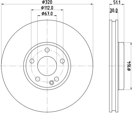 DON PCD15222 - Brake Disc autospares.lv