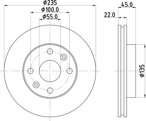 DON PCD15702 - Brake Disc autospares.lv