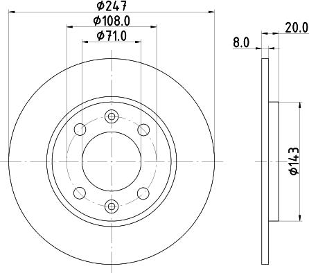 DON PCD16902 - Brake Disc autospares.lv