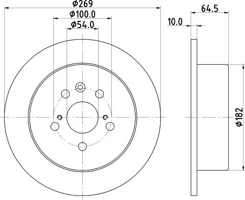 DON PCD16482 - Brake Disc autospares.lv