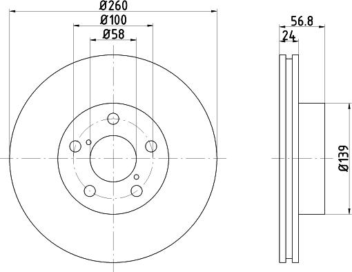 DON PCD16032 - Brake Disc autospares.lv