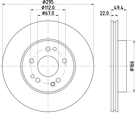 DON PCD16152 - Brake Disc autospares.lv