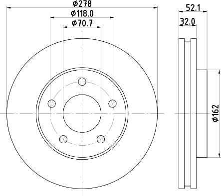 DON PCD16112 - Brake Disc autospares.lv