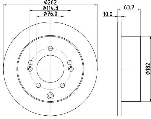 DON PCD16392 - Brake Disc autospares.lv