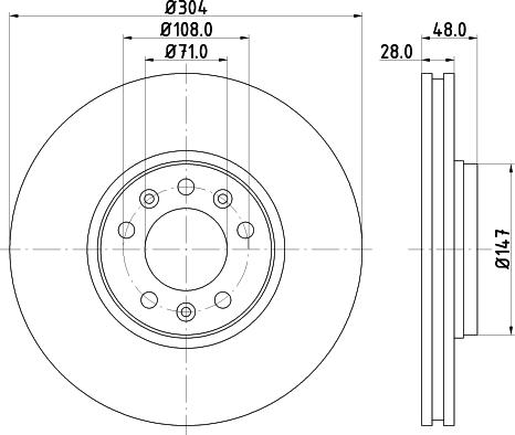 DON PCD10941 - Brake Disc autospares.lv