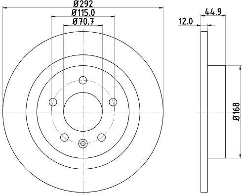 DON PCD10952 - Brake Disc autospares.lv