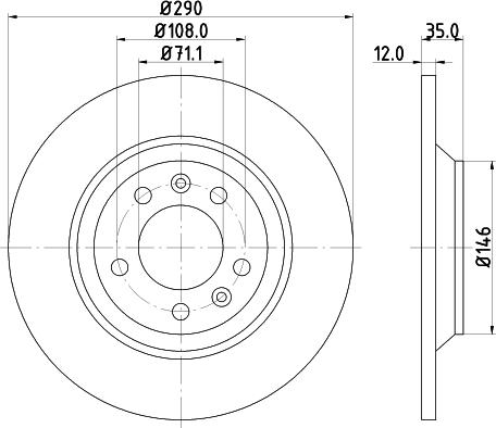 DON PCD10902 - Brake Disc autospares.lv