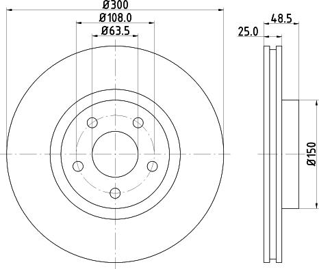 DON PCD10472 - Brake Disc autospares.lv