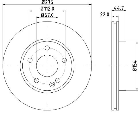 DON PCD10502 - Brake Disc autospares.lv