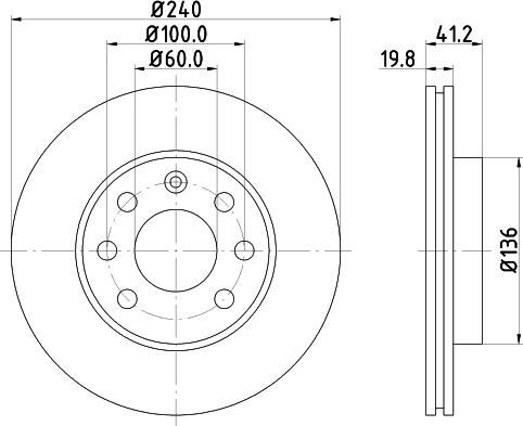 DON PCD10582 - Brake Disc autospares.lv